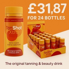 TAN SHOT XTRA  Sunbed Tanning Accelerator & Beauty Drink – Enhanced Formula
