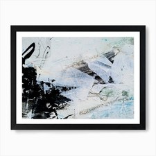 Abstract Painting Black White
