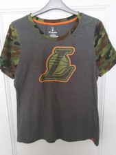 RARE FANATICS Los Angeles Lakers Camouflage Women's T Shirt Size XL
