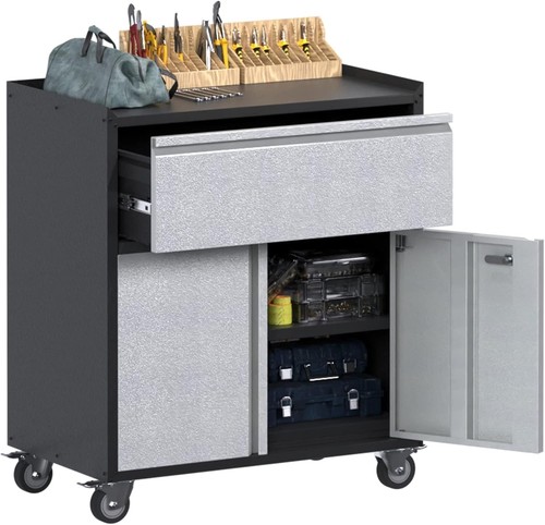 Metal garage cabinet - cabinet, with