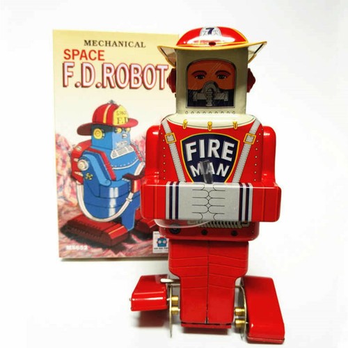 Vintage space robot tin - space,