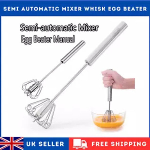 Semi automatic egg - whisk, hand