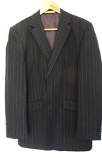 Gents Jacket.Dark Brown with Denim Blue stripe.BURTON .40 R.