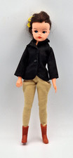 Vintage 1983 Brunette Pedigree Sindy Doll in Part Pony Club Outfit -Horse Riding