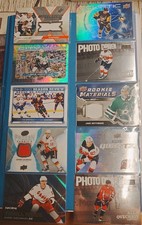 NHL Stars Inserts Lot, Memorabilia 3x. Crosby, Ovechkin, Gaudreau, Kane, Etc