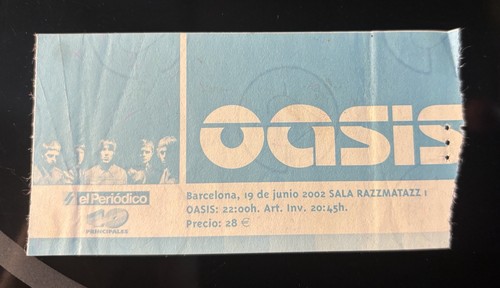 Oasis ticket stub - -, live