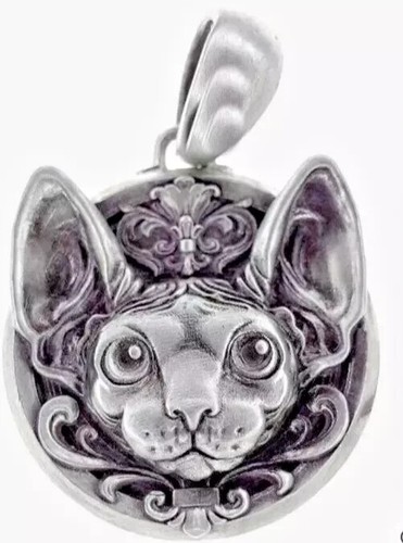 Sphynx cat pendant necklace - pendant,