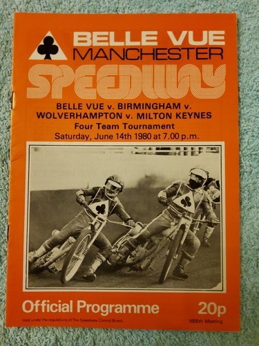 Belle vue speedway - vue, 1980