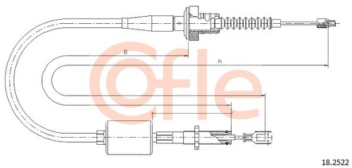 Clutch cable for - cable,