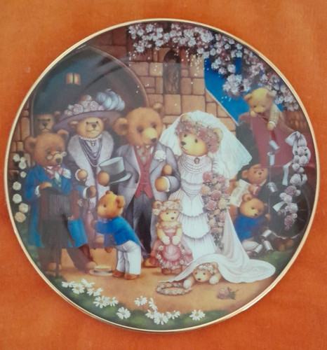 Teddy bear wedding plate by - teddy,