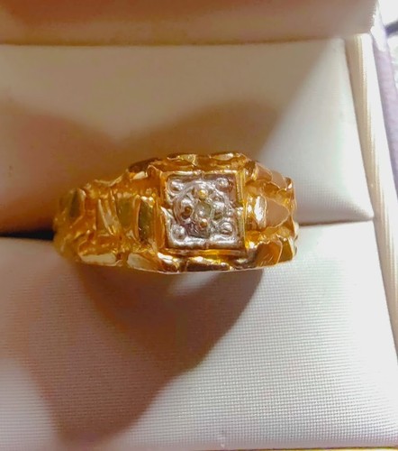 Men gold nugget style - men's,