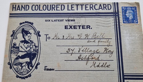1940 exeter hand coloured - 1940,