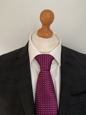 Mens ELEGANT RALPH LAUREN "BLACK LABEL" WOOL SUIT In CHARCOAL CHECK 38R *EX-CON*