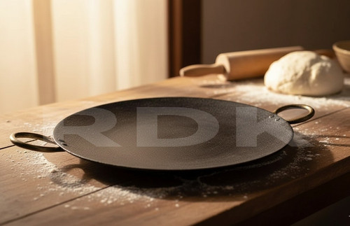 Cast iron flat tawa - cast,