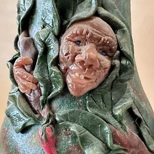 Whimsical Clay Chiminea