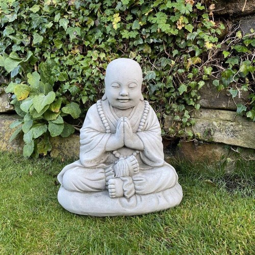 Small monk buddha statue - small,