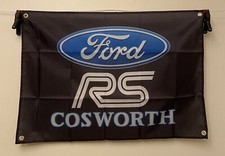 Ford RS Cosworth Car Racing Race Flag Banner 60x90cm Retro Gift UK Fast P&P