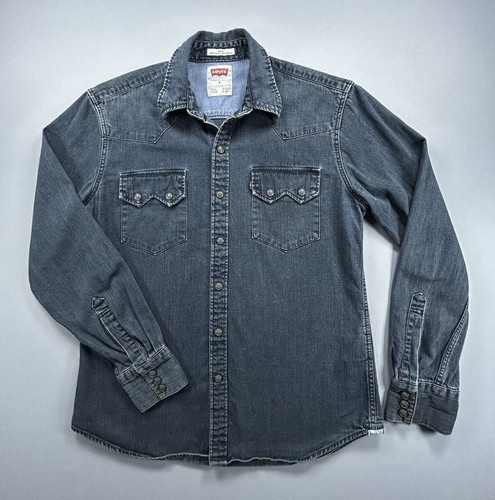 Levi denim western shirt - denim,