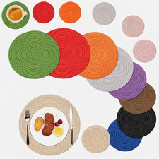Set of 6 Round Placemats Table
