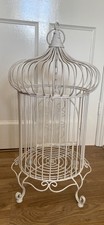 Vintage Decorative Ornate Bird Cage with swinging Perch