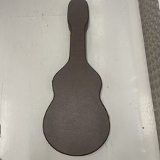 Yamaha Guitar Case Brown Wood Gold Interior Brand New 3 Clasp