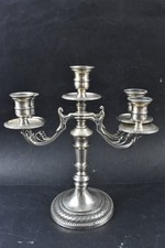 Vintage Silver Plated 5 Armed Candelabra Candlestick Victorian Style 26cm 