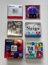 MD disc mini disc unopened SONY TDK maxell DENON
