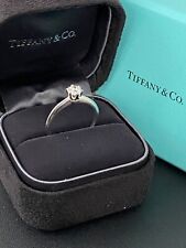 Tiffany & Co Platinum VS Diamond Ring Engagement Solitaire 0.44 Carat 1 Stone