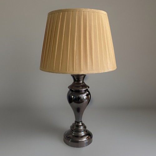 Table lamp large - table, pewter