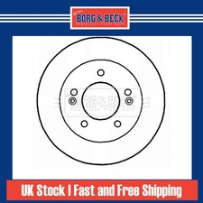 2x Brake Discs Solid For Kia