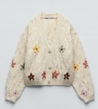 Zara Floral Cardigan 8 10 12