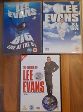 Lee Evans DVD Bundle O2, XL tour, The World Of, Gift Christmas Birthday
