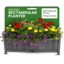 Trough planter with - trough,