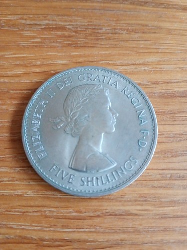Qeii five shilling coin - shilling, 1960