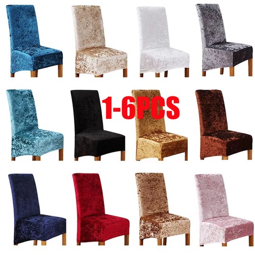 Crushed velvet dining - 1/4/6x,