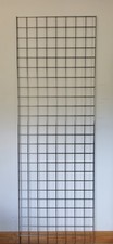 GRID WALL MESH PANELS CHROME FINISH 72" x 24"