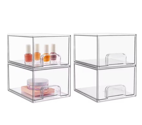 Used clear stackable - “used”, 4