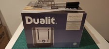 Dualit Architect 2 Slice Toaster Grey Brushed Steel With Sandwich Cage