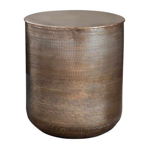 Bron ashta side table metallic - side,