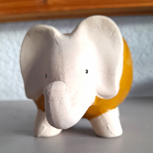 Ceramic elephant planter pot - ceramic,