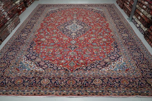 Vintage handmade wool oriental - handmade,