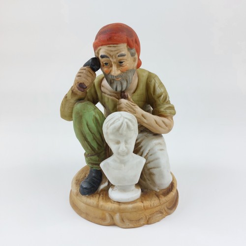 Porcelain sculptor figurine - sculptor,