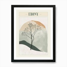 Ebony Tree Minimal Japandi