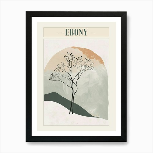 Ebony tree minimal japandi - tree,