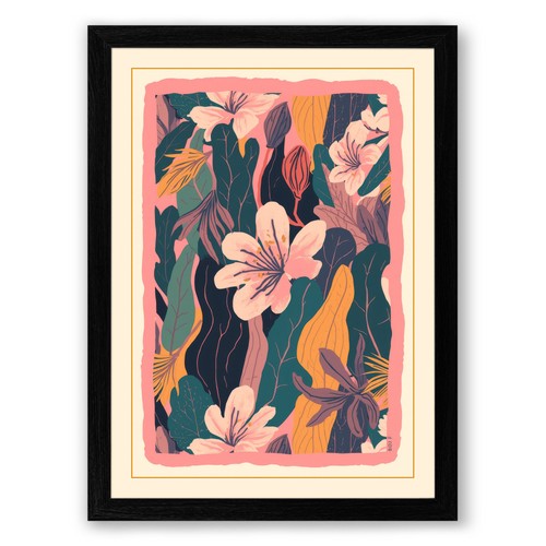 Bloom botanical framed - botanical, wall
