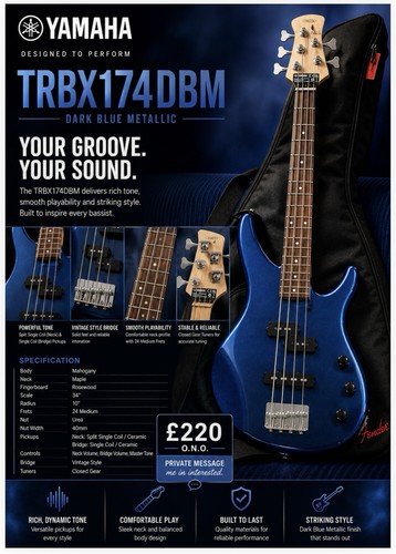 Yamaha trbx174 electric bass - electric,