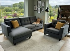 Liam Ex-Display Grey Fabric 3