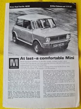 Mini Clubman & 1275 GT Motor car road test reprint 48/69 October 1969