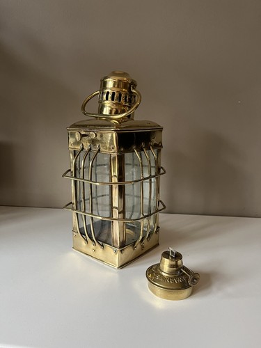 Victorian brass ships lantern
