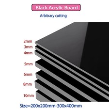 Black Acrylic Board Glossy